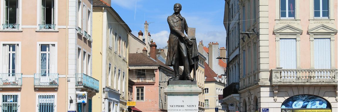 #Statue Nicéphore Niepce à Chalon sur Saône